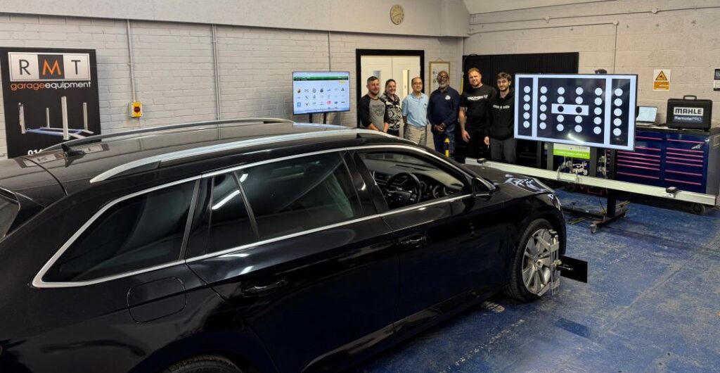 ADAS calibration training using professional equipment at RMT Automotive Services